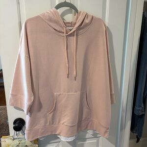 Caslon Light Pink Hoodie Sweater